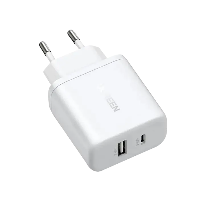UGREEN Charger 20W 2-Port Usb-A/Usb-C EU White (X227)