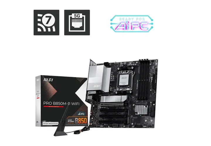 MSI PRO B850M-P WIFI AMD AM5 Motherboard