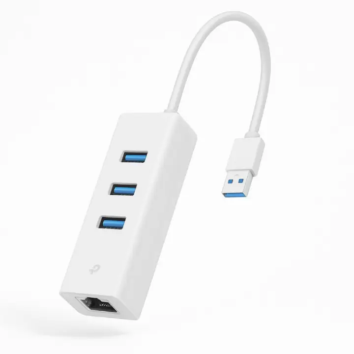 محول TP-Link UE330 هب USB 3.0 بـ3 منافذ + منفذ إيثرنت جيجابت