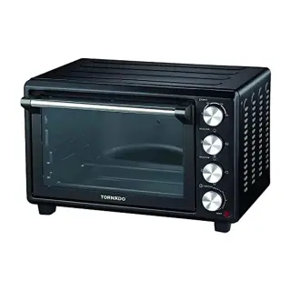 Tornado Electric Oven - 46 Liters - 1800 Watts - Grill - Fan - Black - TEO-46KD-BK