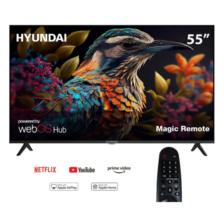 تلفزيون هيونداي - 55 بوصة - LED - UHD - 4K - webOS - سمارت - L55HYNDA650