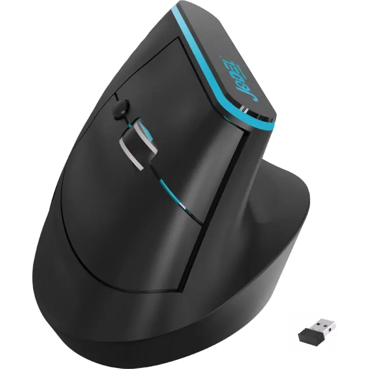JeDEL W925P Vertical Wireless Dual Mode Wireless Bluetooth 4800 DPI Silent Clicks Mouse ماوس وايرلس رأسي بمستشعر دقة ٤٨٠٠ دي بي آي