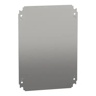 Schneider NSYMM43 | Plain mounting plate H400xW300mm made of galvanised sheet steel