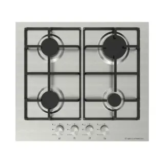 Ecomatic Built-in Gas Cooker, 60 cm, 4 Burners - Stainless Steel
