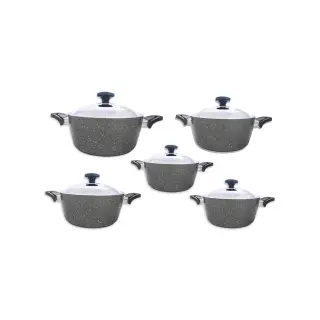 Saflon 10-Piece Granite Cookware Set