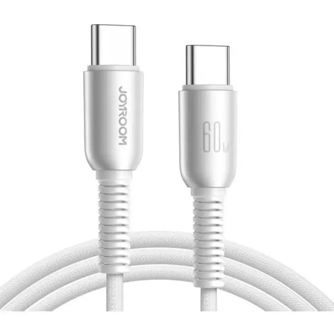 Joyroom S-A51 60W Fast Charging Type-C to Type-C Data Cable, 1.2m, Advanced Series كابل شحن سريع ٦٠ واط تايب سي