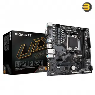 Gigabyte B650M S2H Motherboard, AM5/2xDDR5/HDMI/DP/VGA/USB 3.2/M.2 -