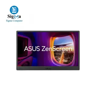 ASUS ZenScreen MB169CK Portable USB Monitor- 16 inch (15.6 inch viewable), Full HD, IPS, dual USB Type-C, Flicker Free, Blue Light Filter, Anti-glare surface, 360° kickstand