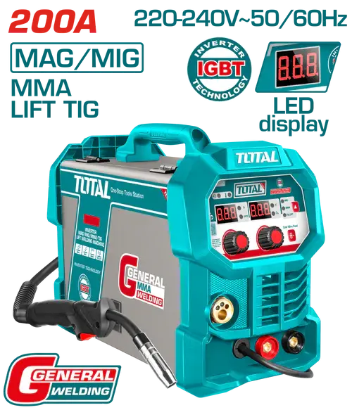ماكينة لحام 200 أمبير (MAG/MIG/MMA/TIG LIFT ), TMGT20058