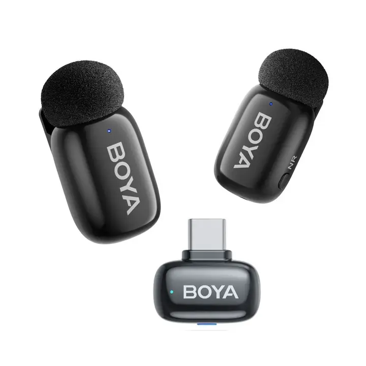 Boya Mini2 -4 Wireless Mic 1 To 2 kit For Type-C - Black