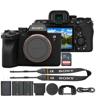 Sony a7 IV Mirrorless Camera with Additional Battery and 64GB Memory Card