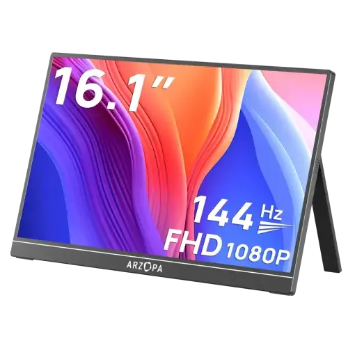 Arzopa Portable Monitor Z1FC 16.1 inch 144Hz