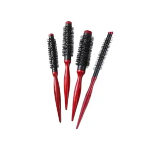 Hair Drying Brush - 4 Pieces - Dark Red