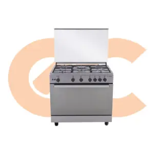 Best-Selling Ariston Gas Cooker 5 Burners Stainless Steel ARR9GGF23125XNA | Available Now at EHAB Center Home Appliances
