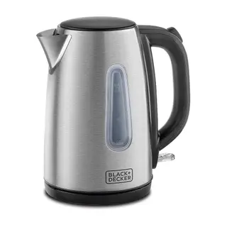 Black and Decker Stainless Kettle JC450-1.7L, 2200W, Cordless 360° Base, Auto Shut-Off & Boil-Dry Protection