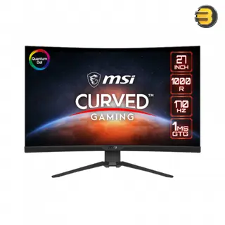 MSI MAG 275CQRF-QD 27 Inch WQHD Curved Gaming Monitor - 1000R 2560 x 1440 Rapid VA , Quantum Dot Panel, 170Hz / 1ms GTG, AMD FreeSync Premium, HDR Ready, DisplayHDR 400 - DP 1.2a, USB Type-C/HDMI -