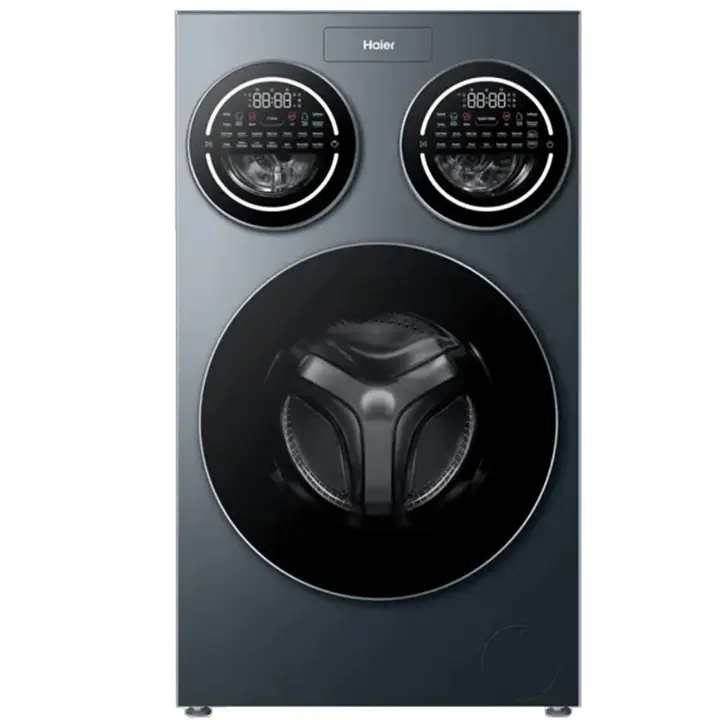 Haier Washing Machine Front Loading 13 Kg - 1400 RPM - Inverter - Smart - Dark Silver - HW130-BD14697GNU1