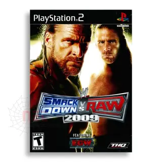 WWE Smack down VS Raw 2009 PS2 CD