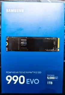 Samsung 990 EVO SSD M2 NVMe PCIe 4.0x4/5.0x2 1TB (MZ-V9E1T0BW)