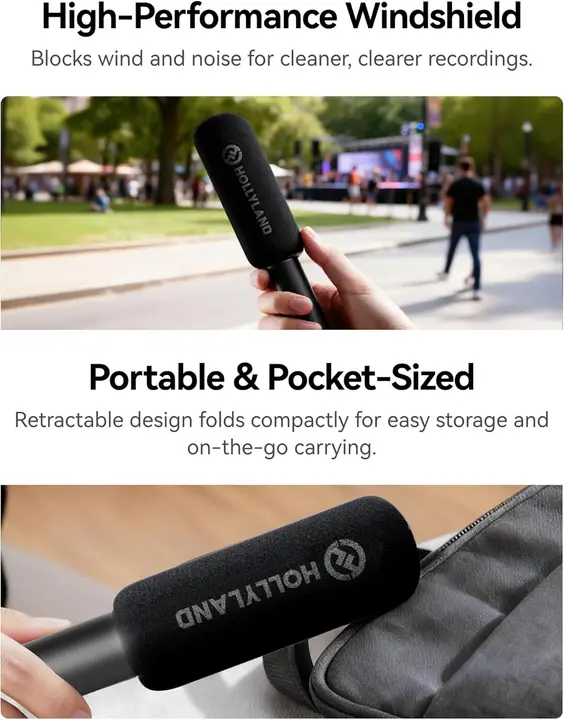 Hollyland Interview Adapter for Wireless Microphones (Handheld/Desktop) مايك هولي لاند m00h