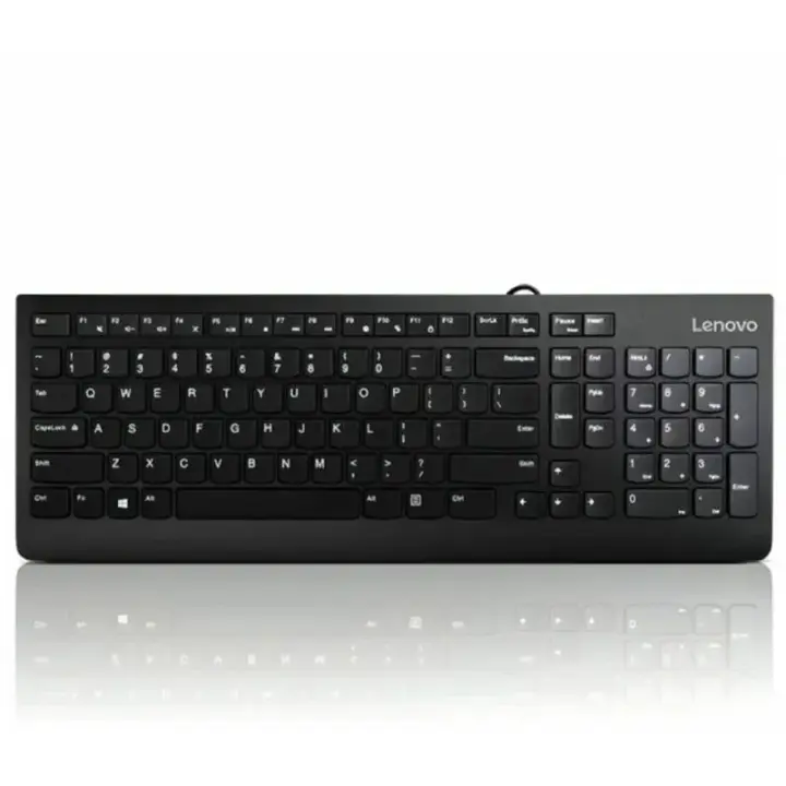 Lenovo 300 Wired Standard Keyboard, Black - GX30M39656