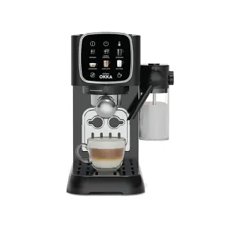 Fully Automatic Espresso Machine - Black/Silver - Ok0032-05