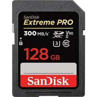 SanDisk 128GB 300MB Extreme PRO UHS-II SDXC Memory Card