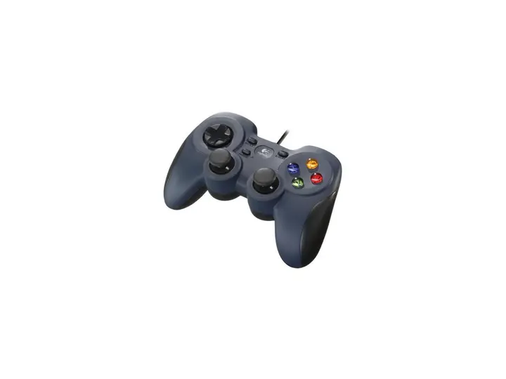 Logitech G F310 Wired Gamepad Controller Console Like Layout 4 Switch D-Pad PC, Blue/Black