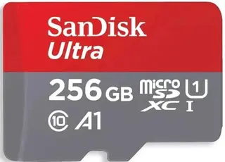 SanDisk 256GB Ultra Micro SD SDXC A1 Class 10 120MB/s 4K HD Memory Card