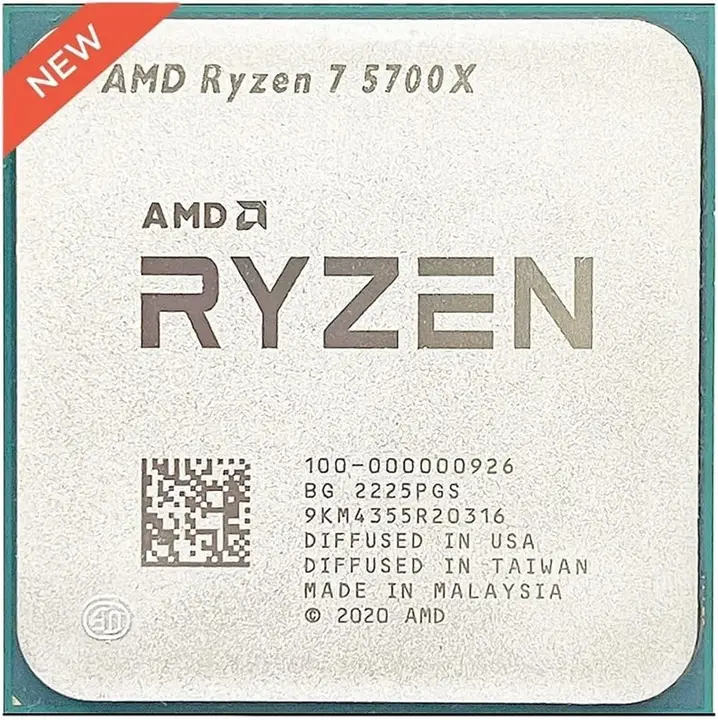 AMD Ryzen 7 5700X 3.4 GHz 8-Core, 16-Threads, AM4 Socket , 65W Processor Tray
