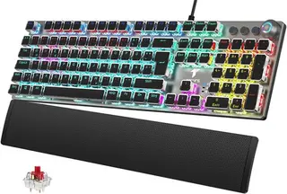 TECURS Mechanische Gaming Tastatur - QWERTZ Mechanical Keyboard mit Magnetische