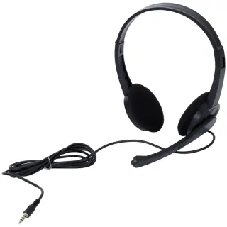 Sologic 3.5mm Jack Over-Ear Noise Cancelling Mic 1.8m Long Cable Headset Perfect For Office Calls سماعة هيدفون إحترافيه بمايك مدمج بخاصية عزل ضوضاء مناسبة لأعمال المكاتب و الإتصالات