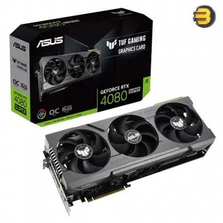 ASUS TUF Gaming NVIDIA GeForce RTX 4080 SUPER OC Edition Gaming Graphics Card, PCIe 4.0, 16GB GDDR6X, HDMI 2.1a, DisplayPort 1.4a | TUF-RTX4080S-O16G-GAMING -