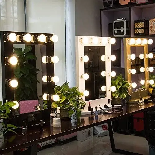 Square Mirror with Lamps M02111