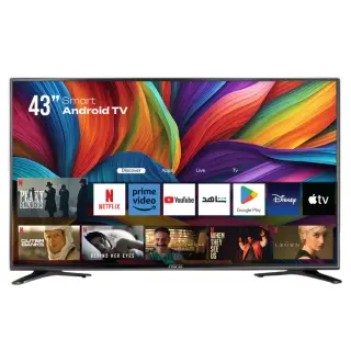 شاشة تلفزيون سمارت بدون إطار بريفكس ، مقاس 43 بوصة - LED43DN4
