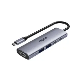 Rapoo USB-C Multi function Docking Station Silvery Grey XD51