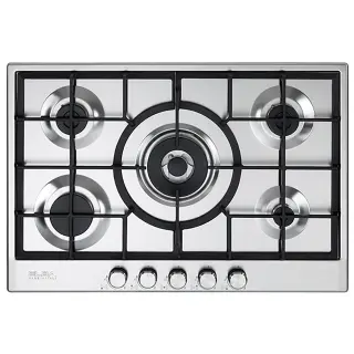 ELBA GAS HOB 75 CM 5 BURNERS SAFETY STAINLESS ELIO 75-545