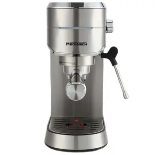 Media Tech Espresso Coffee Machine 1.25 Liter - 1450 Volt - "IRON MAN" - Silver - MTCM518