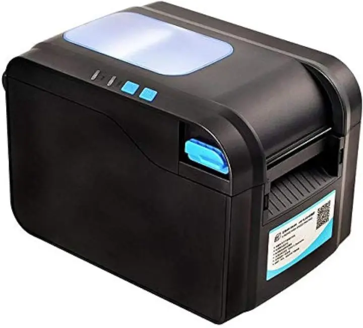 XPrinter XP-370B Direct Thermal Barcode Label Printer, USB, High-Speed 152mm/s, Black