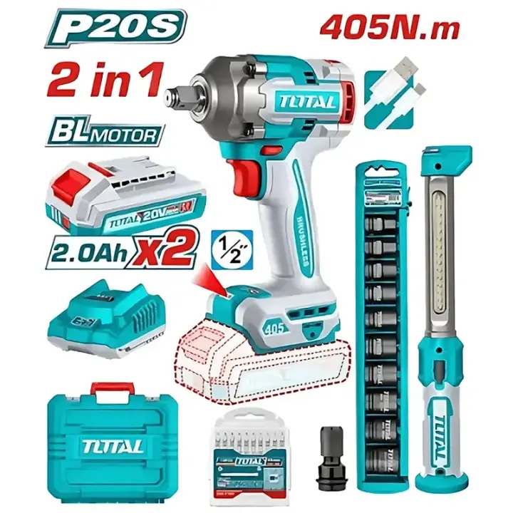 طقم امباكت نص بوصه 405 نيوتن توتال TOSLI23056