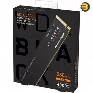 WD_BLACK SN770 250GB, PCIe Gen4 NVMe M.2 SSD
