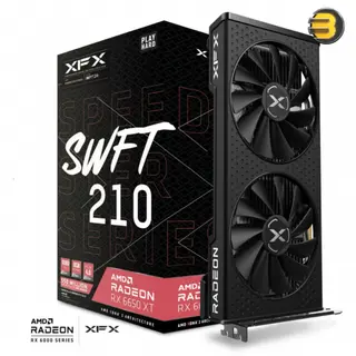 XFX RX 6650 XT Speedster SWFT 210 - AMD Radeon™ Core Gaming Graphics Card with 8GB GDDR6, AMD RDNA™ 2 -