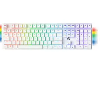 Keyboard Fantech Mechanical Maxfit108 MK855 White