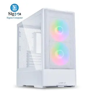 LIAN LI Lancool 207 RGB White Mid Tower Gaming Case-LAN207RW