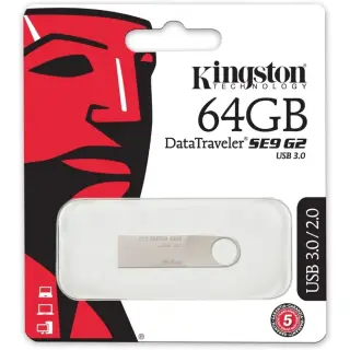 Kingston DataTraveler SE9 G2 64GB USB 3.0 Flash Drive