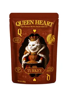 Queen Heart Super Premium Wet Pet Food with Turkey 85g
