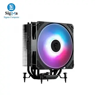 MSI MAG COREFROZR AA13 CPU Air Cooler, Single Tower Design, 120mm Fan, Intel & AMD Socket Support