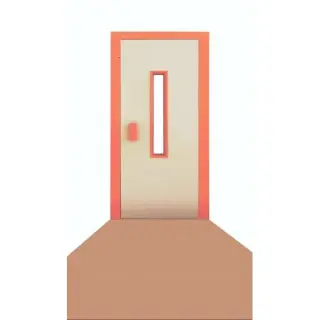 ALDAR Door, Semi Auto Door 90 cm DRST004-90