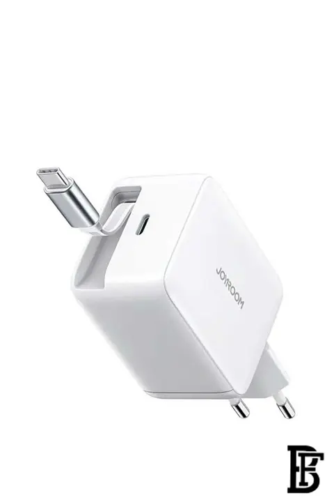 Joyroom JR-TCL06 67W GaN Charger with Retractable Cable (Foldable Plug)-