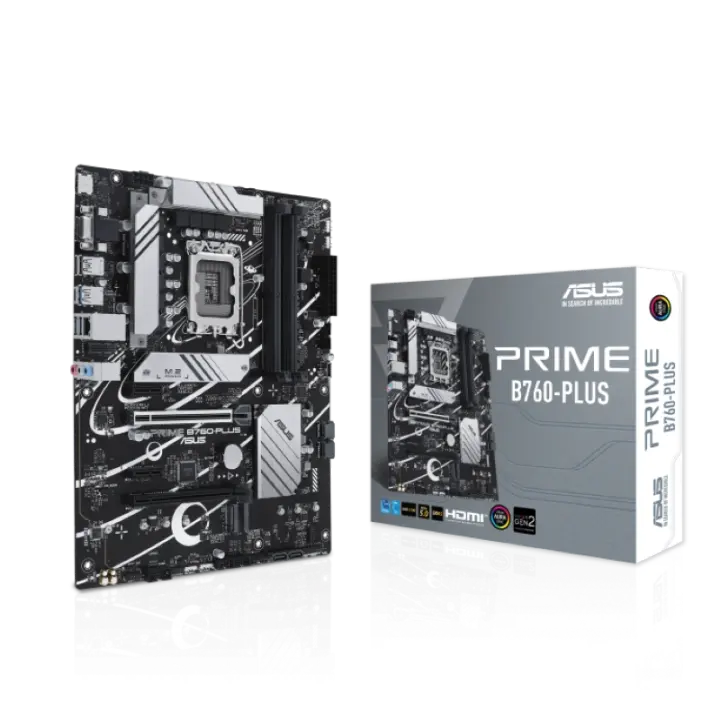 ASUS PRIME B760-PLUS PCIe 5.0 DDR5 LGA 1700 Intel Motherboard